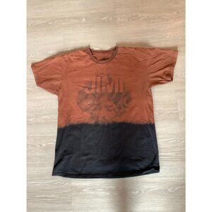 Authentic Hendrix Black/Brown Tie Dye Jimi Hendrix T-Shirt Men's Size S/P